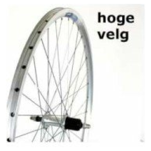 Merkloos Achterwiel 28 cassette Vaste as 7 speed Aero velg