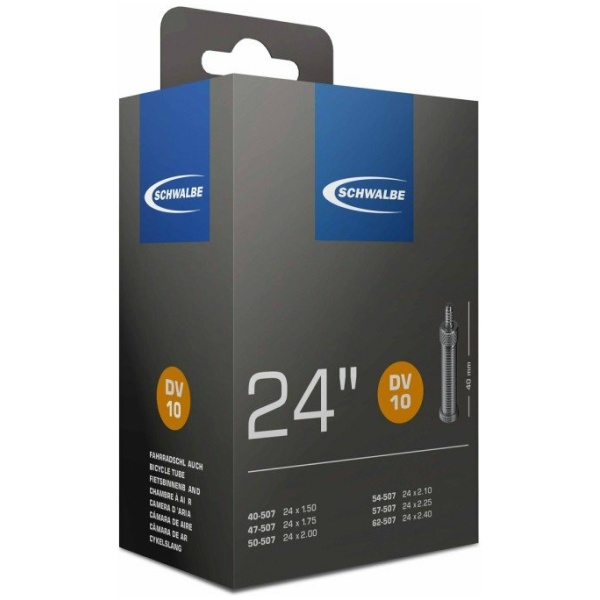 Schwalbe Binnenband 24 Breed Hollands Ventiel (DV10) Zwart - Afbeelding 3