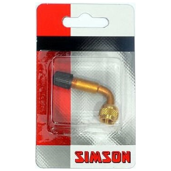 Simson Ventiel Adapter Haaks tbv. Autoventiel Goud - Afbeelding 2