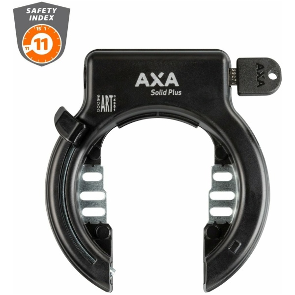 Axa Solid Plus Ringslot met spatbord gat Zwart