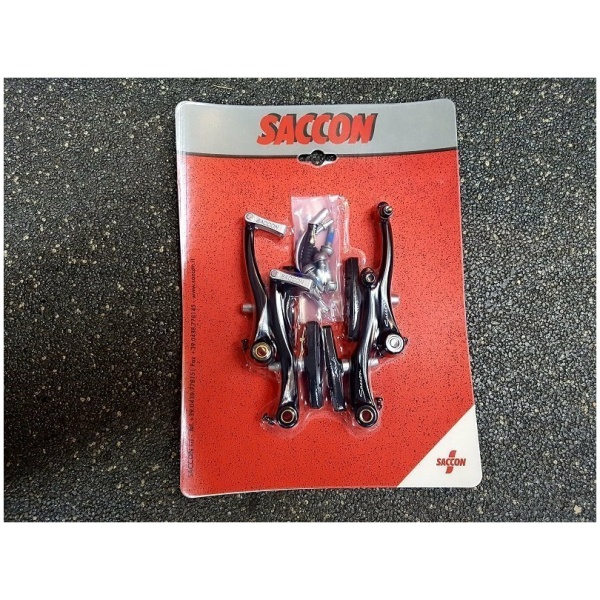 Saccon v-brake set voor en achter zwart