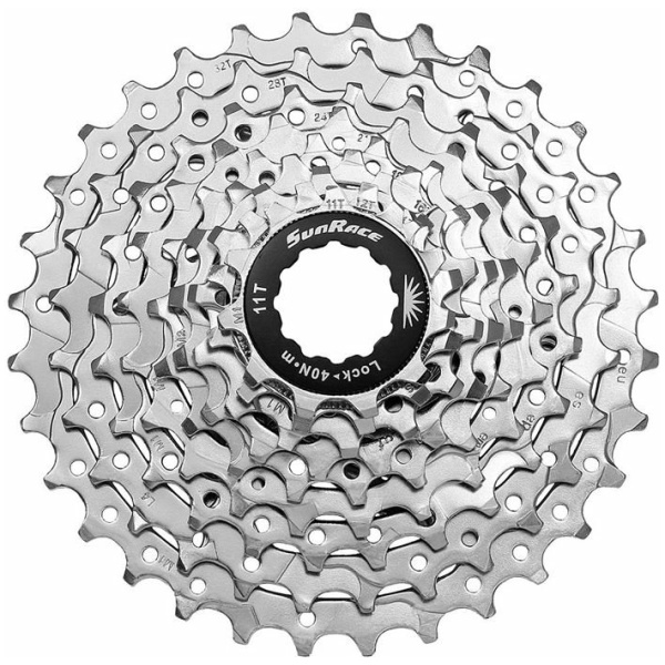 Sunrace Cassette 11-32T 9V -ZILVER Zilver - Afbeelding 2