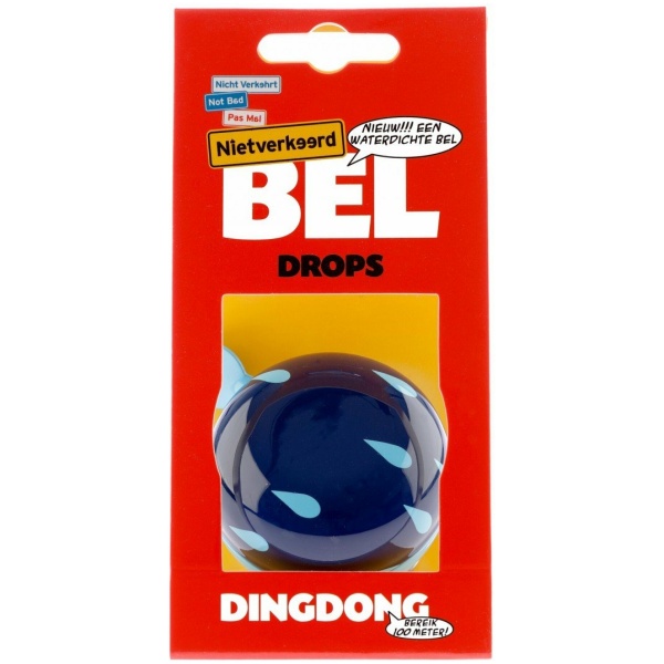 Nietverkeerd bel 80mm Ding Dong drops Blauw|Wit