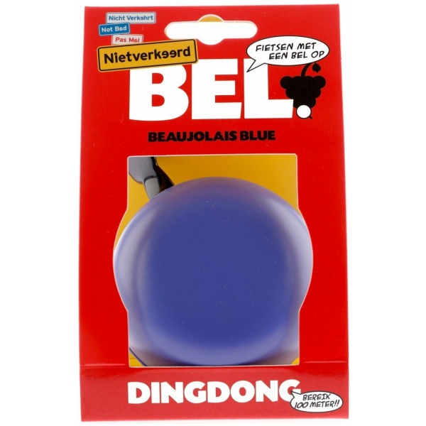 Nietverkeerd bel 80mm Ding Dong beaujolais blue Blauw