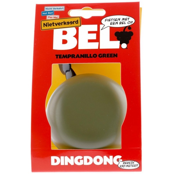 Niet Verkeerd NV bel Ding Dong 80mm Tempranillo green Mat Groen