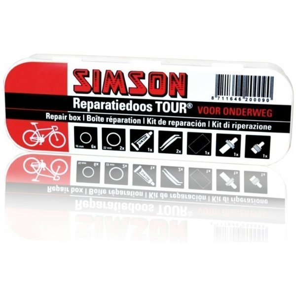 Simson Reparatie Doos Tour Rood|Zwart - Afbeelding 4