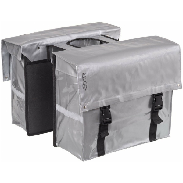 Bagoo Tas dubbel zilver 46L