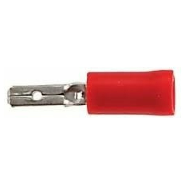 Bofix Kabelschoen man plat 2.8mm rood 246220 AMP p/25 - Afbeelding 2