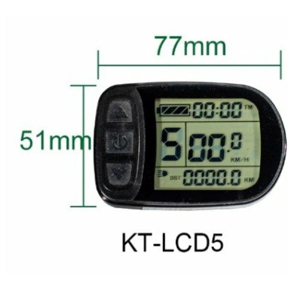 Kt EBIKE Ebike LCD5 Display met waterdichte connector