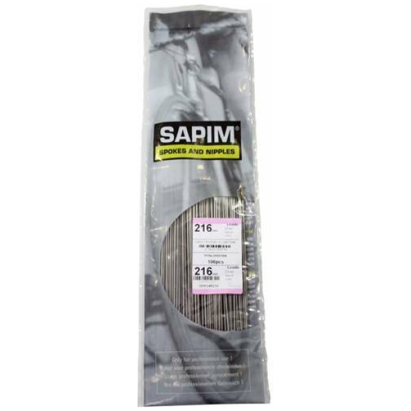 Sapim spaak Leader 14-234 RVS z/nippel (1 stuk)