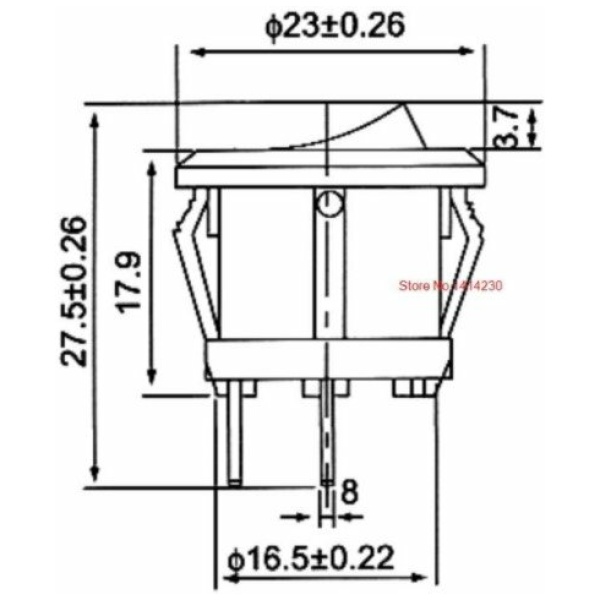 Rocker Switch 23mm