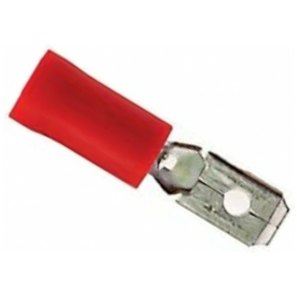 Bofix Kabelschoen man plat 4.8mm rood 246225 AMP