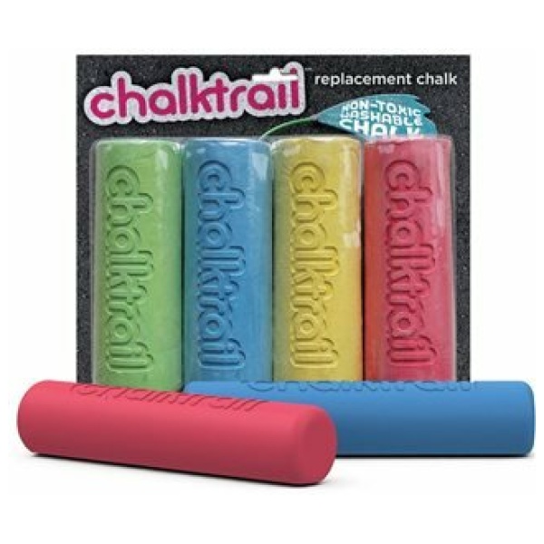 Chalktrail chalk div. kleuren, 4 stuks