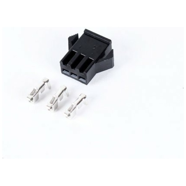 Fietsunie 3 Pin Female black Plastic connector