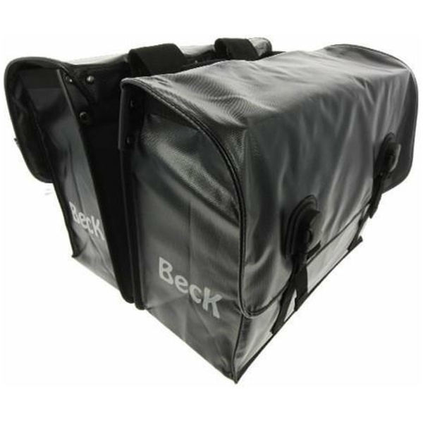 Beck Big Black Dubbele Fietstas Zwart 65L