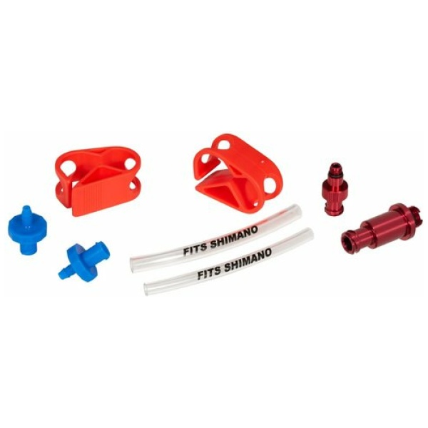 Elvedes Bleeding Adapter Set tbv. Shimano - Rood