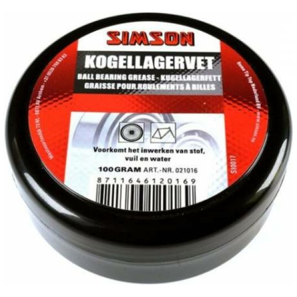 Simson Kogellagervet 100 gram Zwart - Afbeelding 2