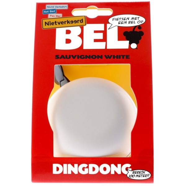 Niet Verkeerd NV bel Ding Dong 80mm Sauvignon white Mat Wit