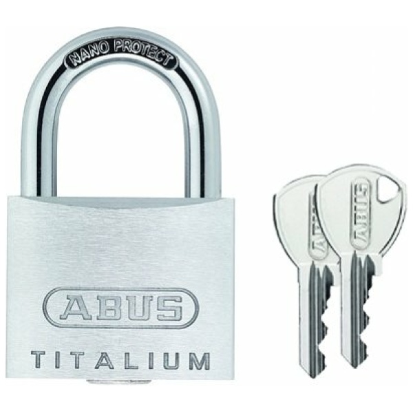 Abus Hangslot Titalium 64TI/40 - 40x62x15mm Zilver