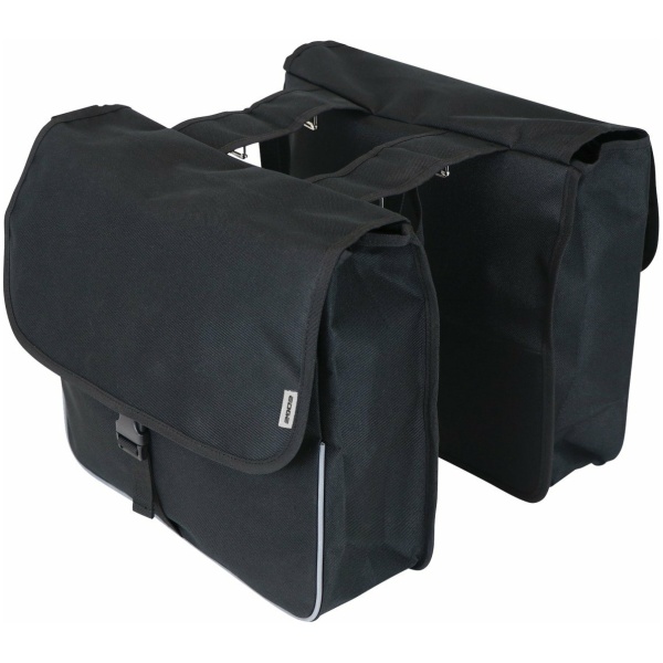 Edge Basic Shopper Dubbele Fietstas - 26 Liter - Zwart