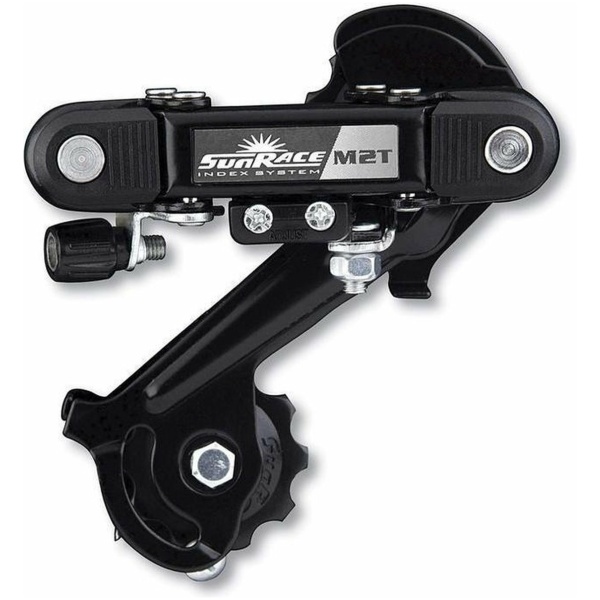 Sunrace Achterderailleur RDM2T 6/7V korte kooi (oog) Zwart