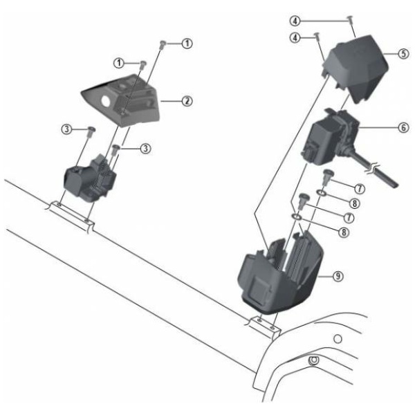 Shimano STEPS Batterijhouder binnenwerk - Afbeelding 2