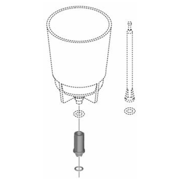 Shimano Vul Stuk + O-Ring tbv. ST-R9120 - Wit - Afbeelding 2