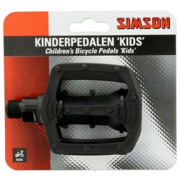 Simson Kinderpedalen 9/16 - 021916 Zwart - Afbeelding 2