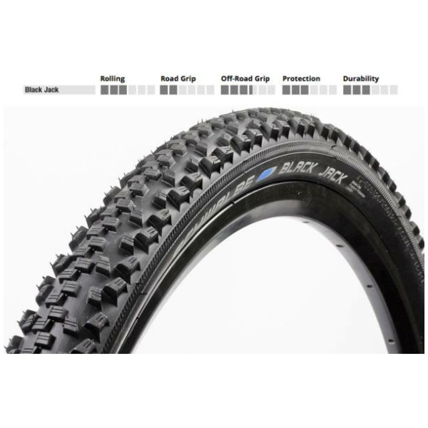 Schwalbe Jack Buitenband 24 x 1.90 (47-507) Inch - Zwart