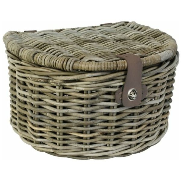 Cordo Mand rotan transport buik en klep 39x32,5x23 Bruin