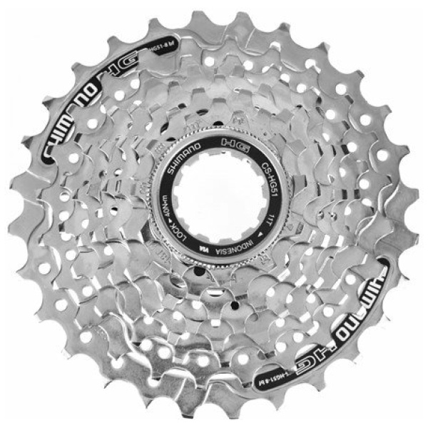 Shimano Cassette HG51 8-Speed 11-28 Zilver