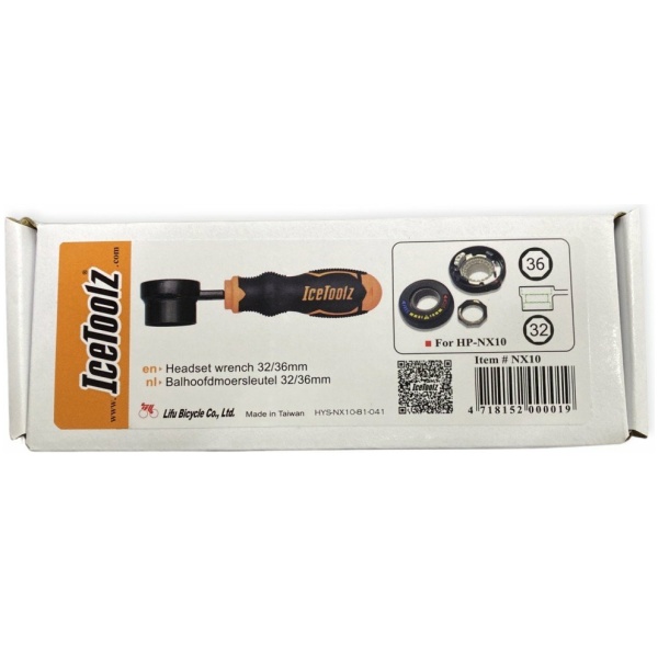 Icetoolz Balhoofdsleutel 32/36mm -/Oranje Zwart