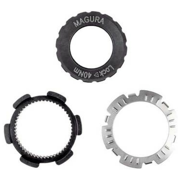 Magura Schijfrem Adapter 6-Gaats -> Centerlock TA - Zwart