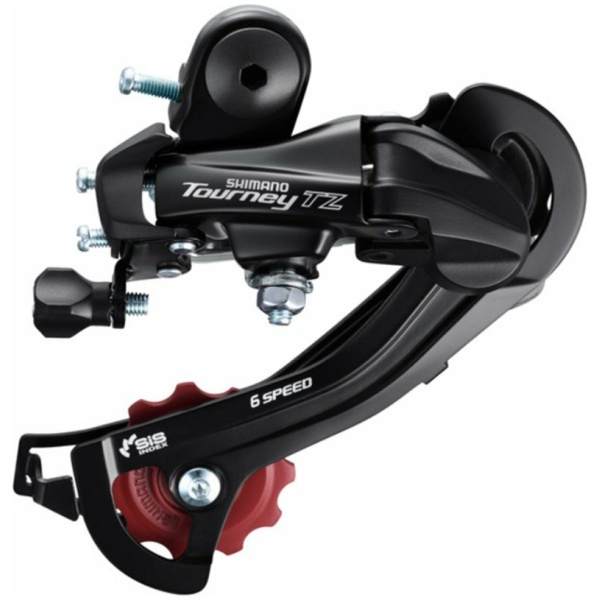 Shimano Tourney TZ500 Achterderailleur 7V Lange Kooi - Zwart