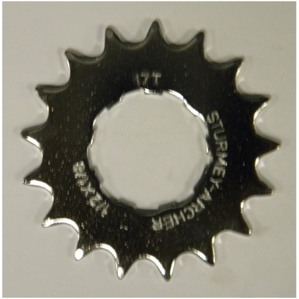 Sturmey Archer Cassette Tandwiel Fixed S3x 17t Plat 9-spline Zilver