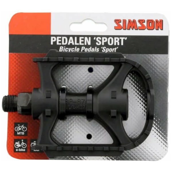 Simson Sport Pedalen 021923 Zwart - Afbeelding 2