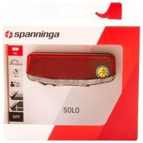 Spanninga Achterlicht Solo Xb 2LED Bagagedragermontage 50/80mm Black