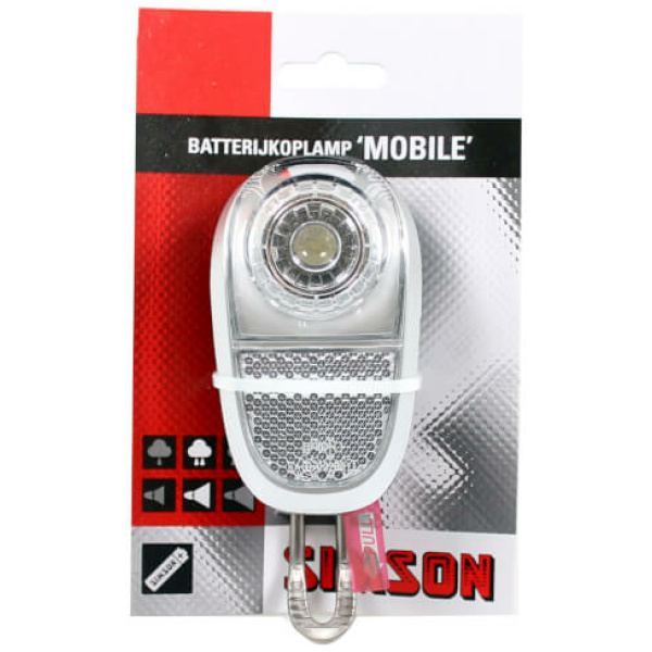 Simson Koplamp White LED Batterij aan/uit 020760 - Afbeelding 3