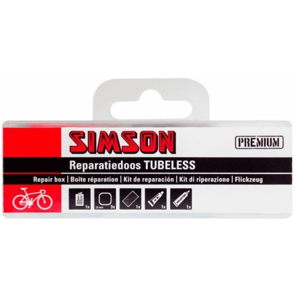 Simson Reparatiedoos Tubless - 6-Delig Wit