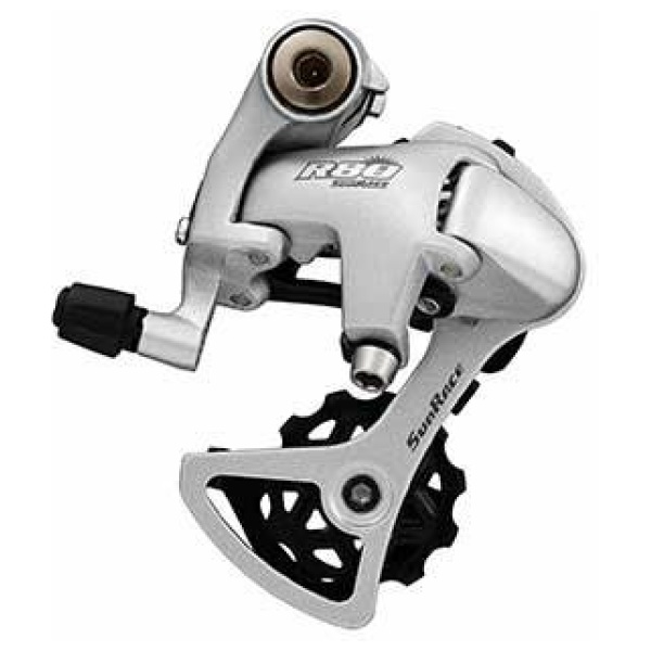 Sunrace Achterderailleur RDR81 8V korte kooi - directe montage Zilver