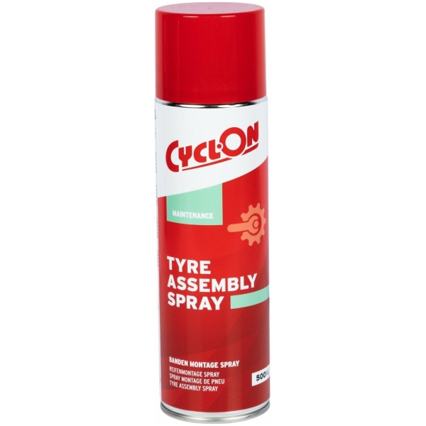 Cyclon BANDEN MONTAGE SPRAY 500ml Rood|Zilver