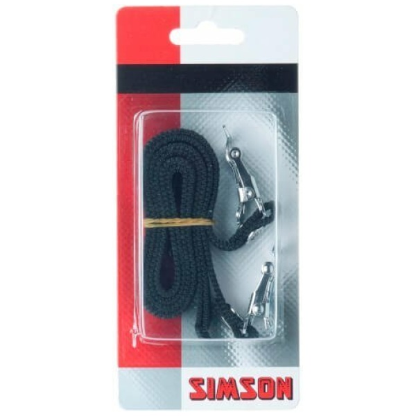 Simson Toeclipsriemen 2-stuks 020977 Black - Afbeelding 2