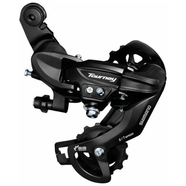 Shimano achterderailleur Tourney TY300 zonderhaak 6/7 versneeling Zwart