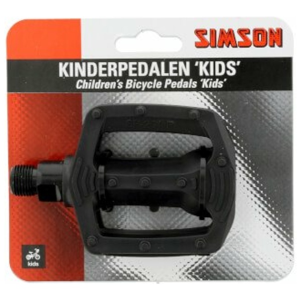 Simson Kinderpedalen 9/16 - 021916 Zwart - Afbeelding 4