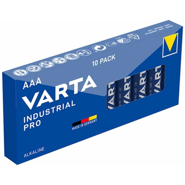 Varta batterij industrial aaa LR03 per stuk Blauw