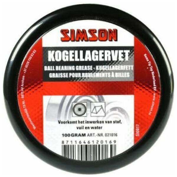 Simson Kogellagervet 100 gram Zwart - Afbeelding 5