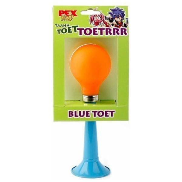 Pex kids toeter recht, Blue toet Blauw/Oranje