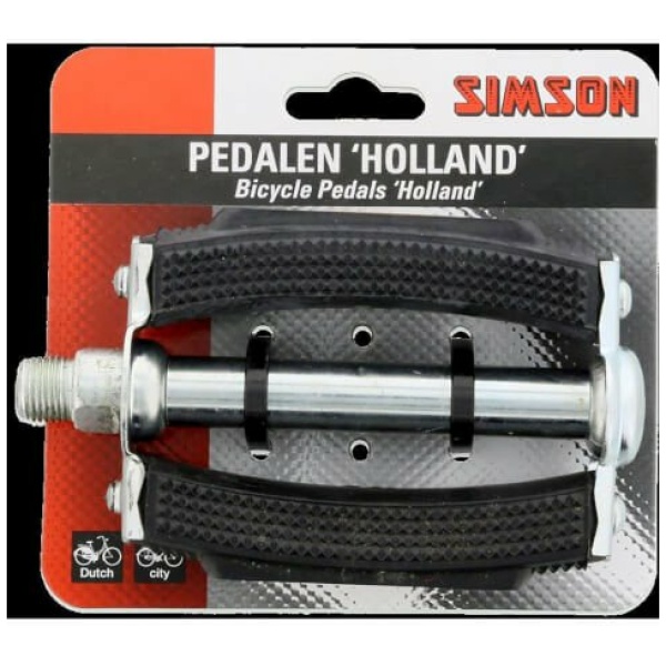 Simson Pedalen Holland universeel 021921 Zwart - Afbeelding 2