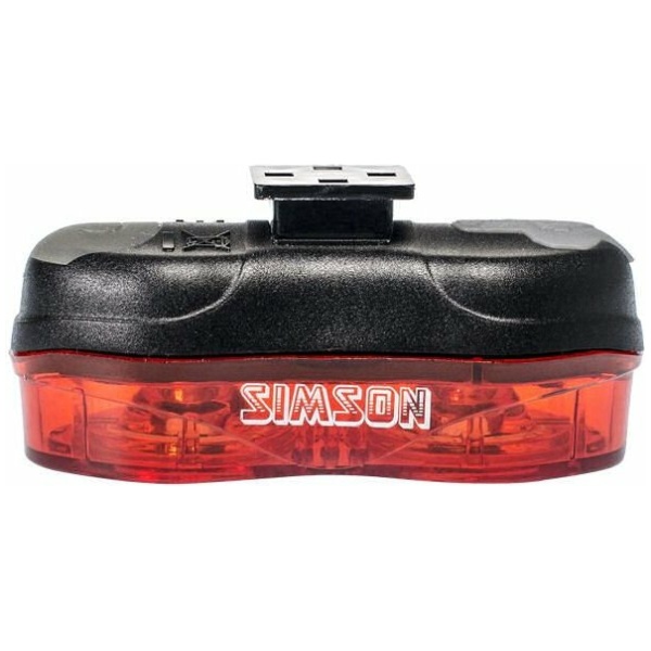 Simson Eyes Achterlicht LED USB -/Rood Zwart - Afbeelding 3