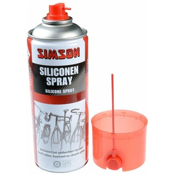 Simson siliconen spray 400ml Rood